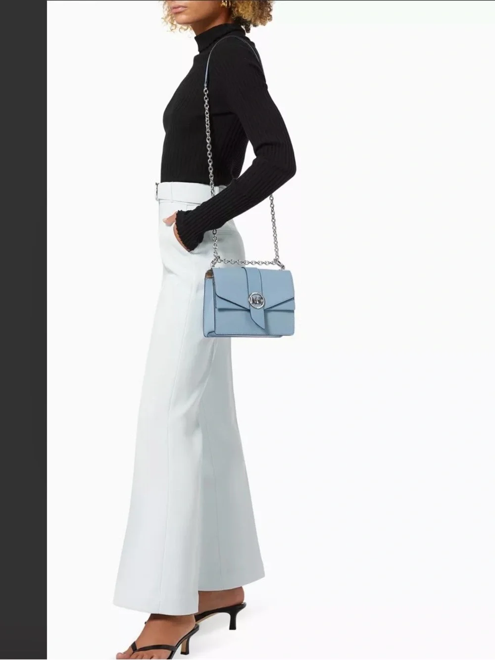 MICHAEL KORS Small Greenwich Crossbody Bag in Saffiano Leather